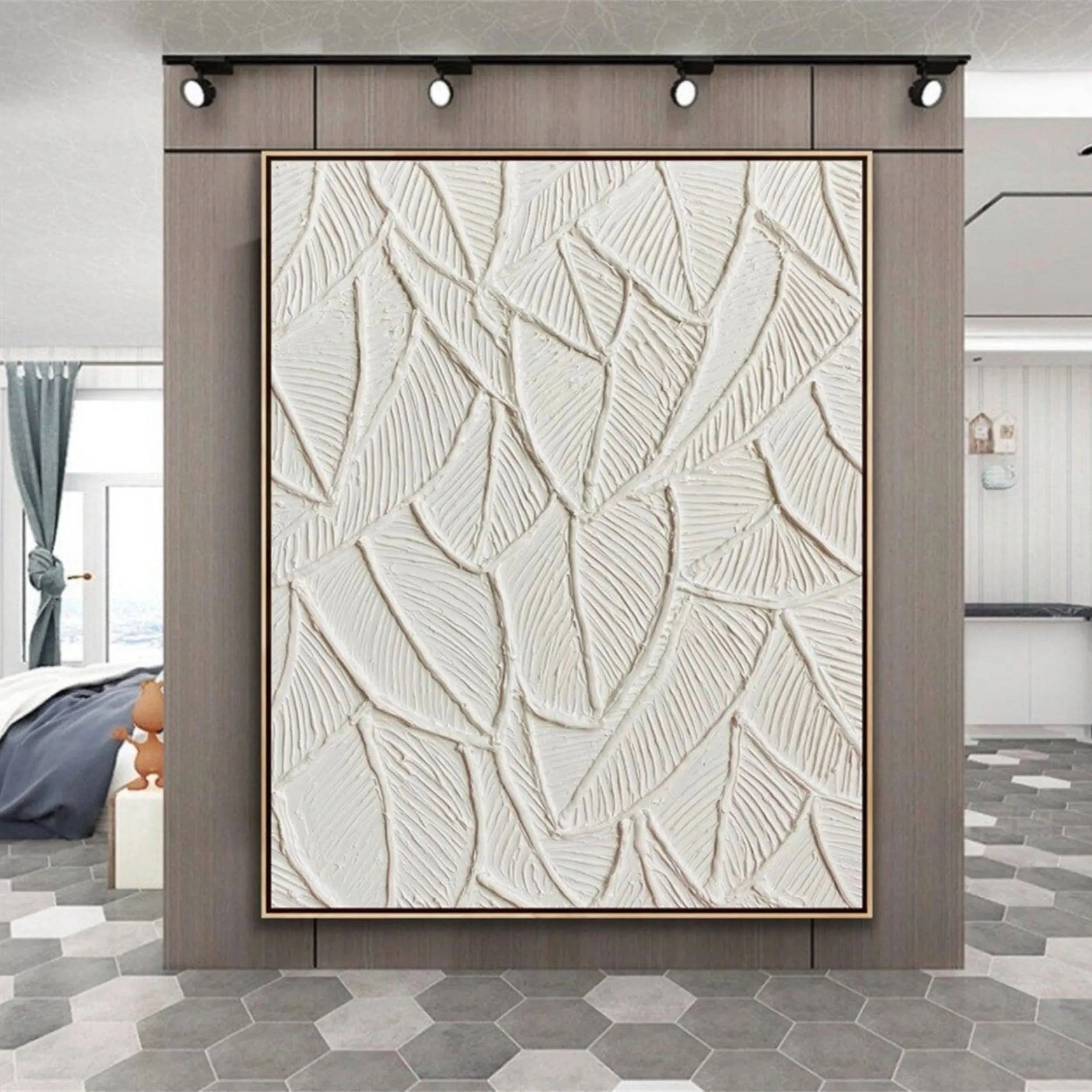Flower & Tree Abstract Textured Wall Art #ML032