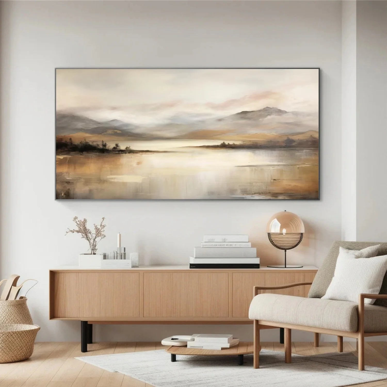 Abstract Mountain Canvas Art #MM318