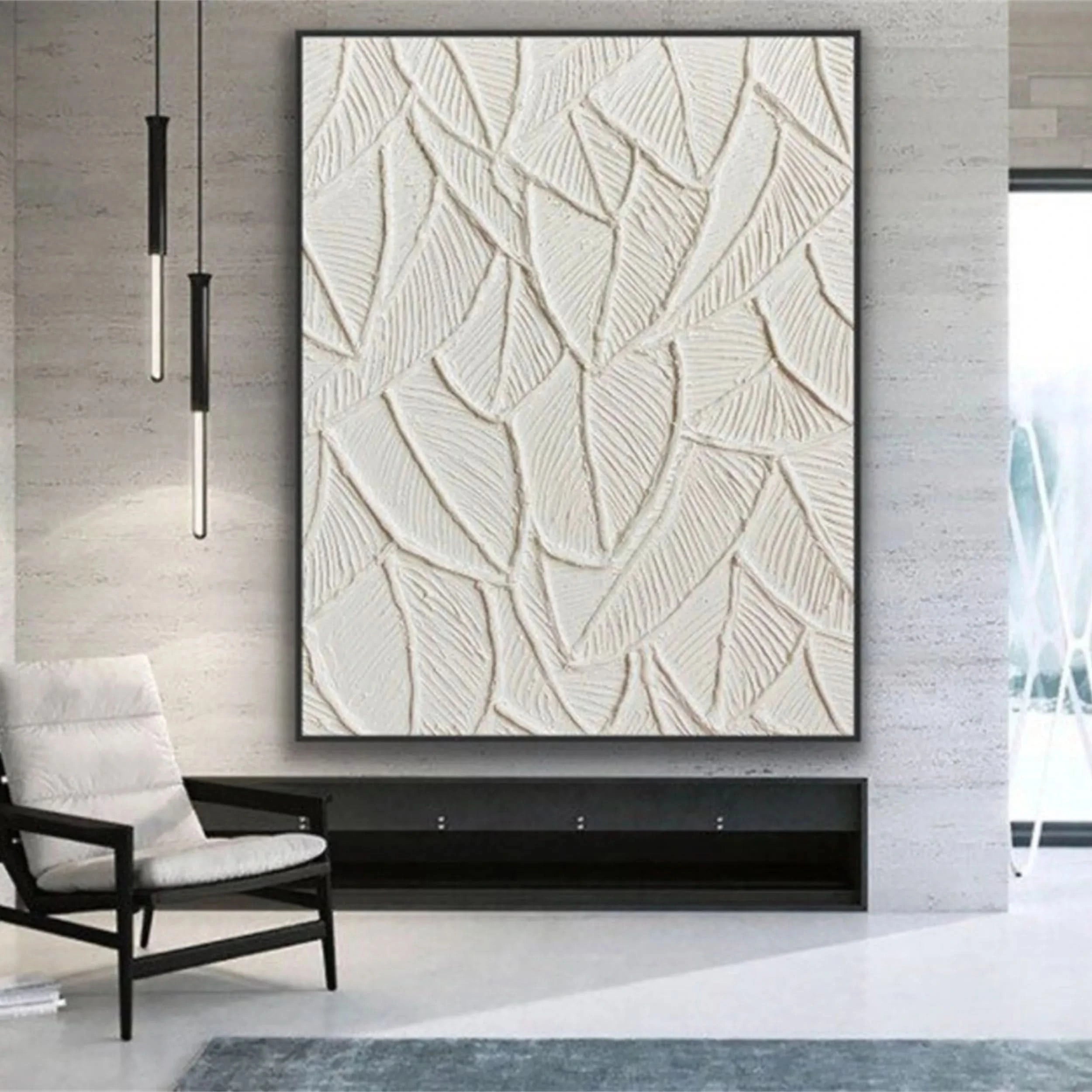 Flower & Tree Abstract Textured Wall Art #ML032