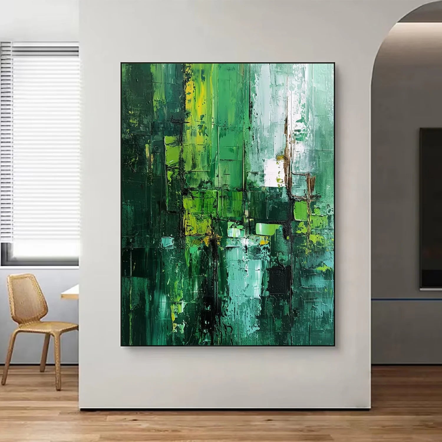 Blue & Green Abstract #BG102