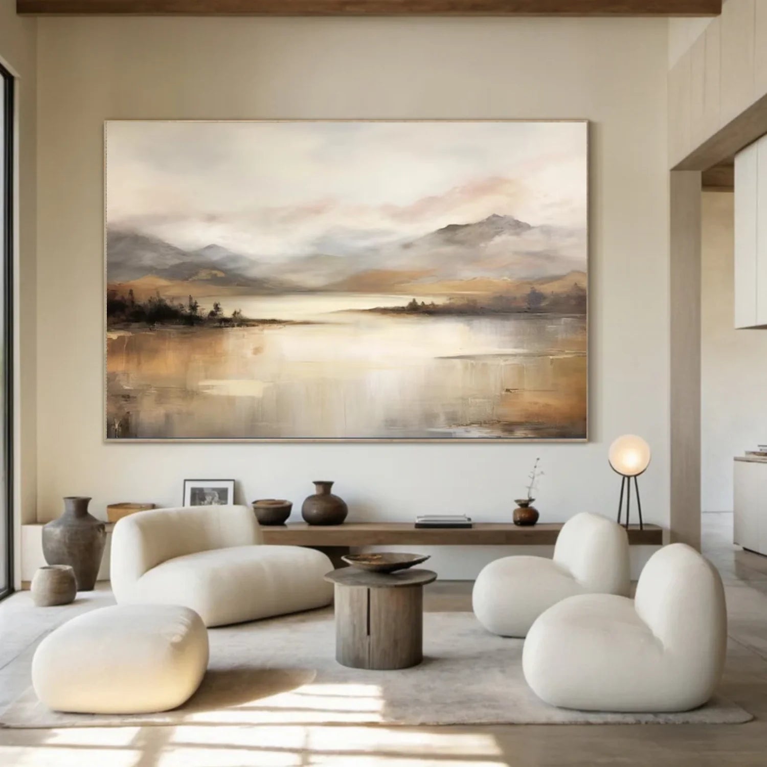 Abstract Mountain Canvas Art #MM318