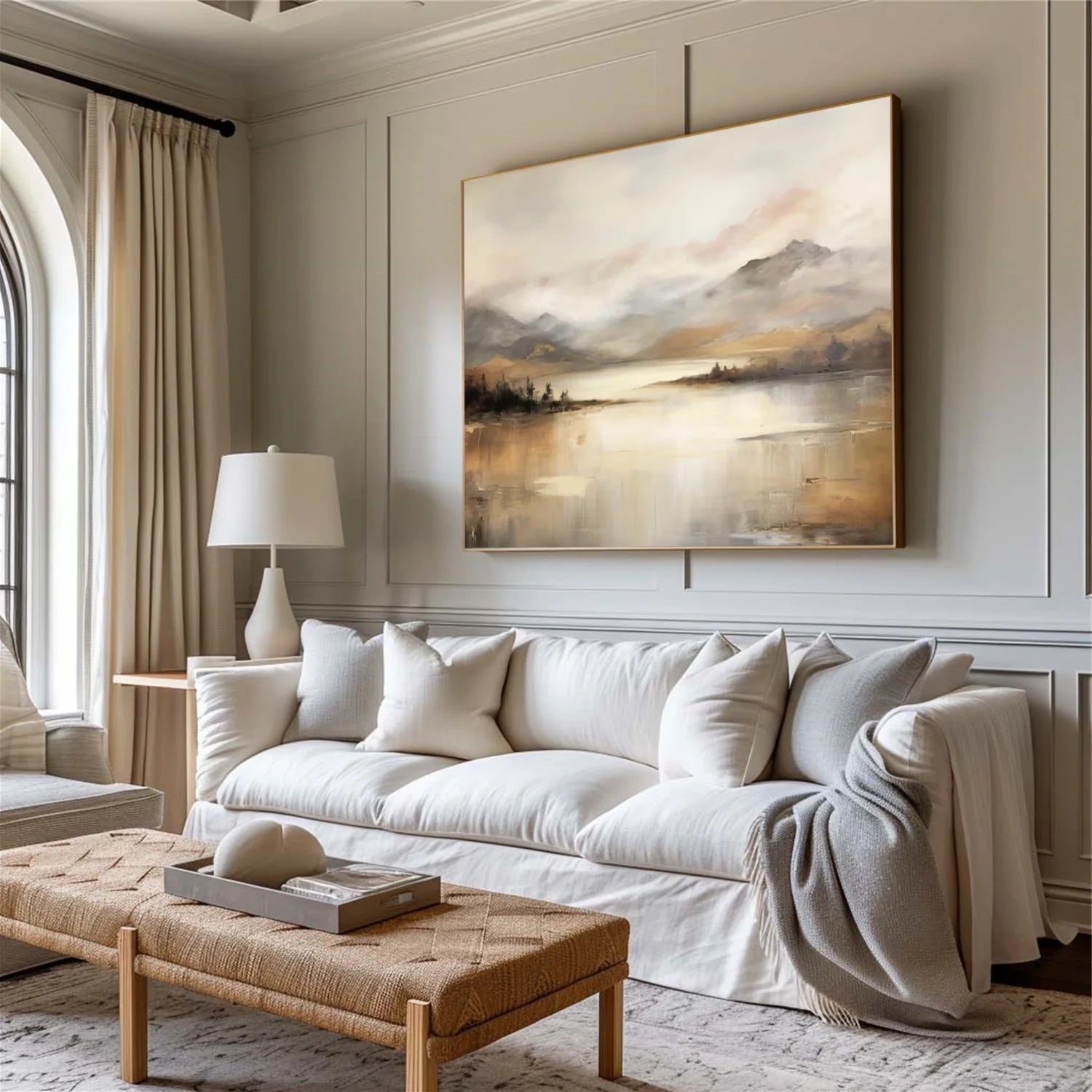 Abstract Mountain Canvas Art #MM318