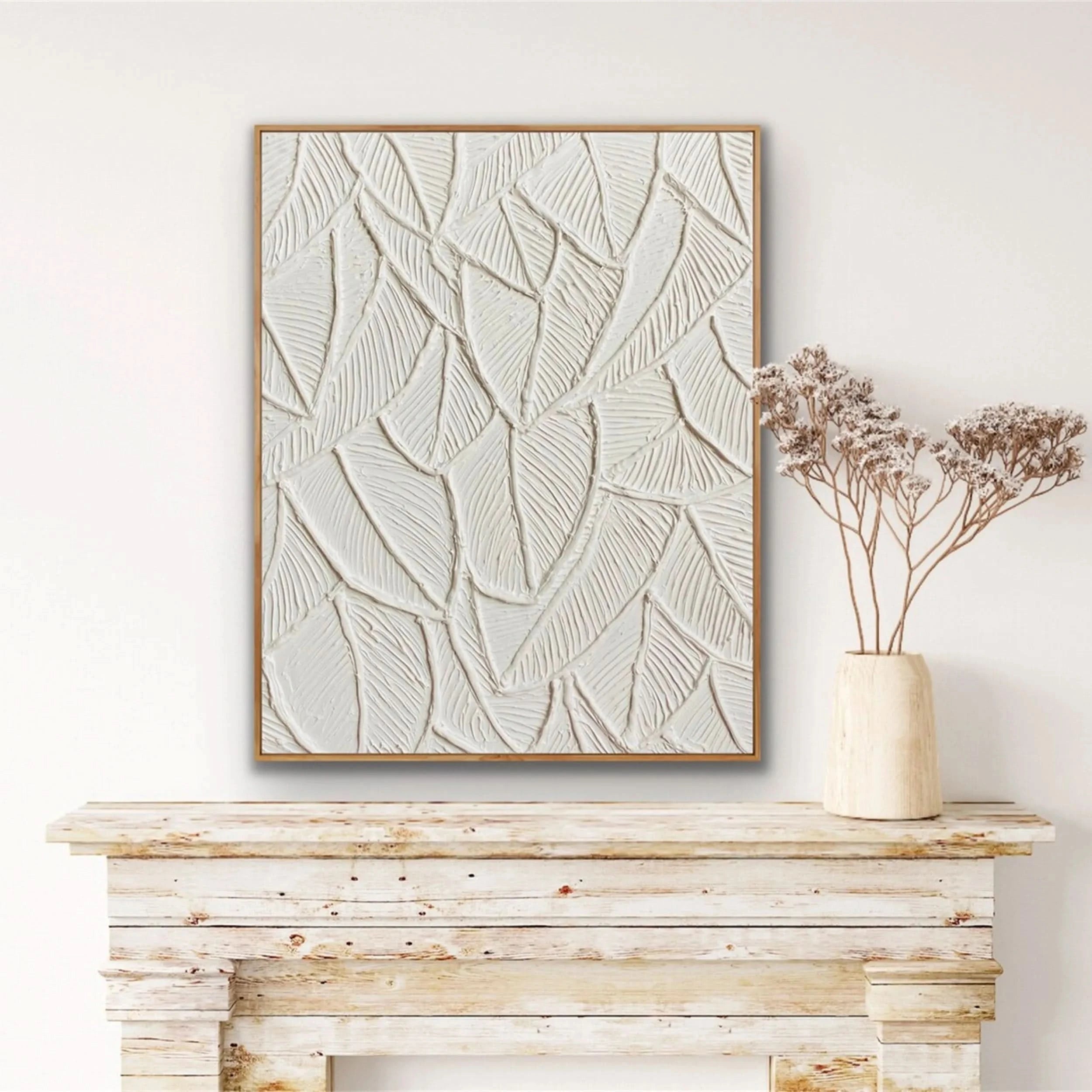 Flower & Tree Abstract Textured Wall Art #ML032