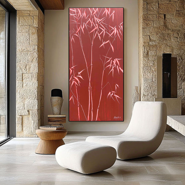 Abstract Painting "Bambú Resistente"