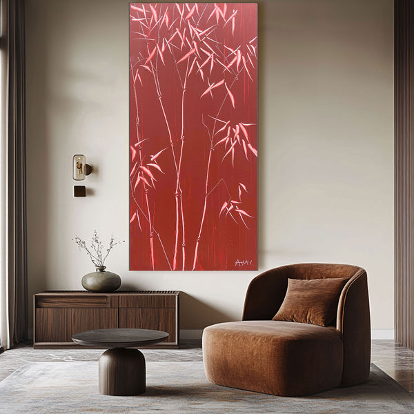 Abstract Painting "Bambú Resistente"