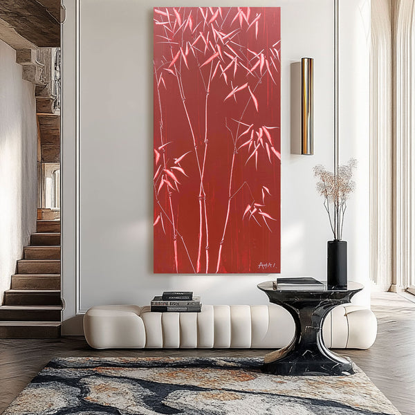Abstract Painting "Bambú Resistente"