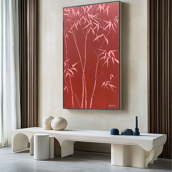 Abstract Painting "Bambú Resistente"