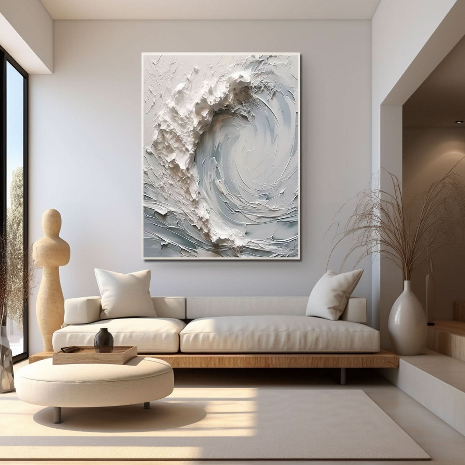Plaster Painting "Whispers of Serenity" - nukeart
