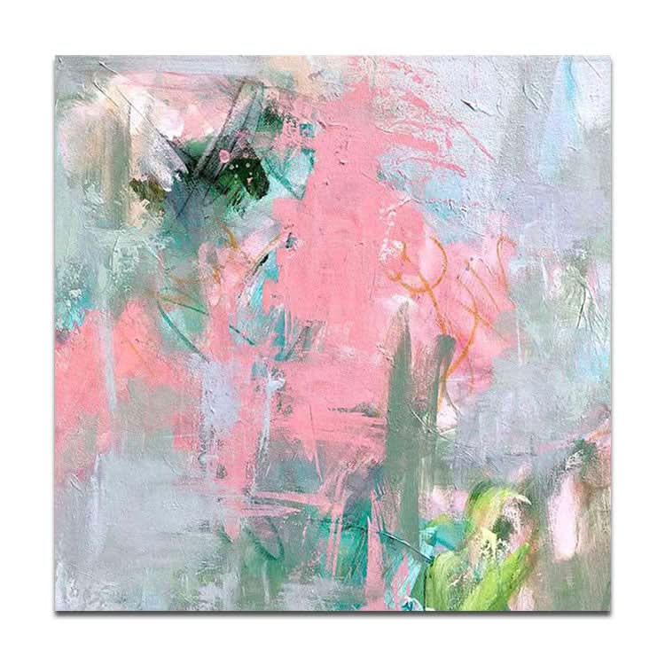 Grandes toiles d'art abstraites originales Peintures colorées Peintures acryliques contemporaines sur toile | Camouflage en quête de nourriture