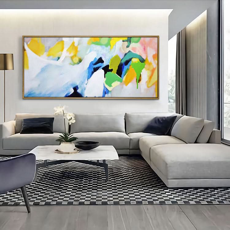 Peinture à l'huile originale extra large, peinture à la main, art abstrait, toile, décoration de bureau, peinture acrylique moderne | Peinture à l'huile sur toile abstraite