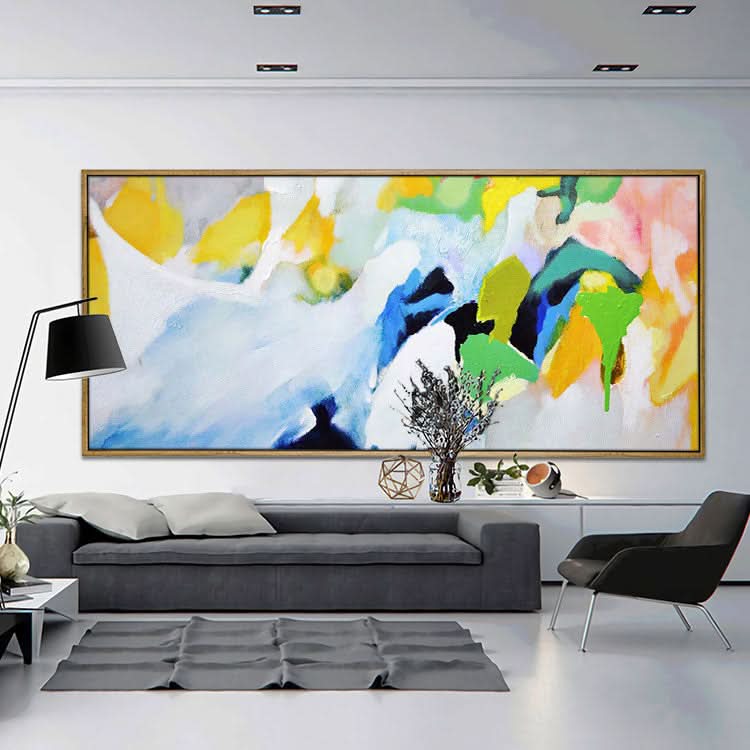 Peinture à l'huile originale extra large, peinture à la main, art abstrait, toile, décoration de bureau, peinture acrylique moderne | Peinture à l'huile sur toile abstraite