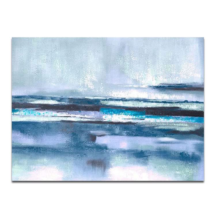 Peinture à l'huile abstraite moderne, expressionnisme moderne, peinture abstraite bleue
