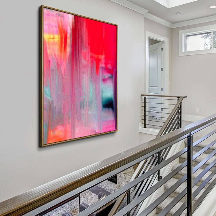 Redness Of The Skin - Handmade Modern Wall Art Acrylic Painting on Canvas