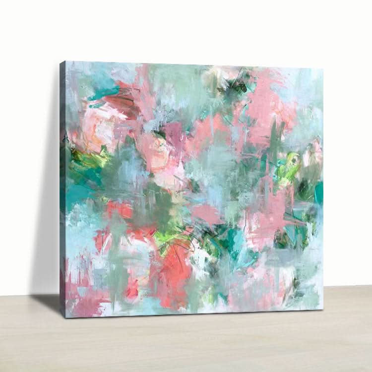 Grandes toiles d'art abstraites, peintures originales, peintures colorées, peintures acryliques contemporaines sur toile | Dispersées et enfuies