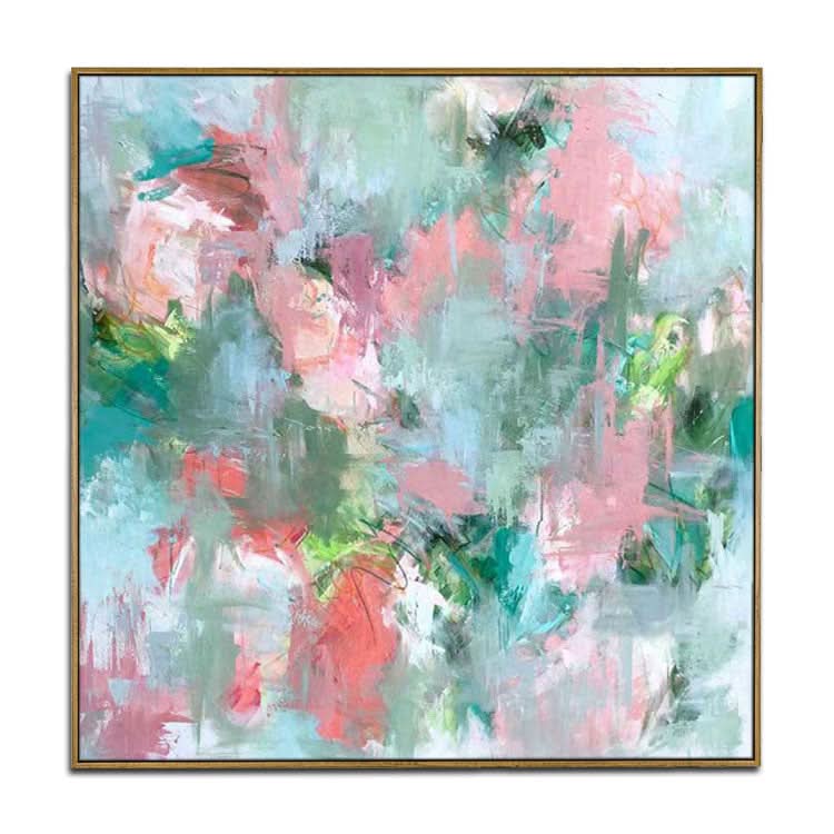 Grandes toiles d'art abstraites, peintures originales, peintures colorées, peintures acryliques contemporaines sur toile | Dispersées et enfuies