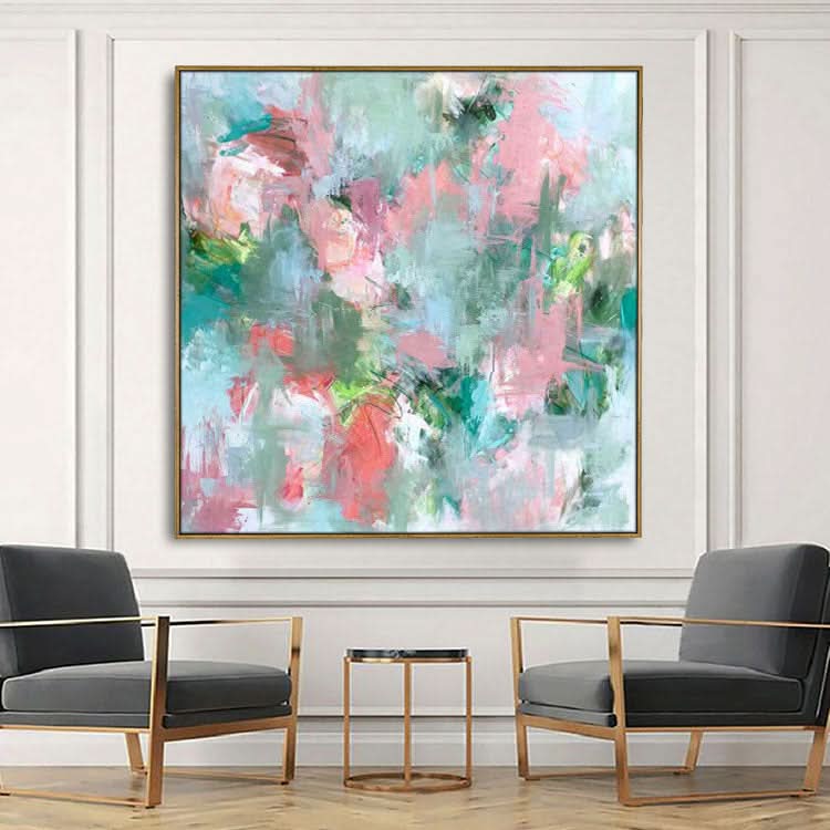 Grandes toiles d'art abstraites, peintures originales, peintures colorées, peintures acryliques contemporaines sur toile | Dispersées et enfuies