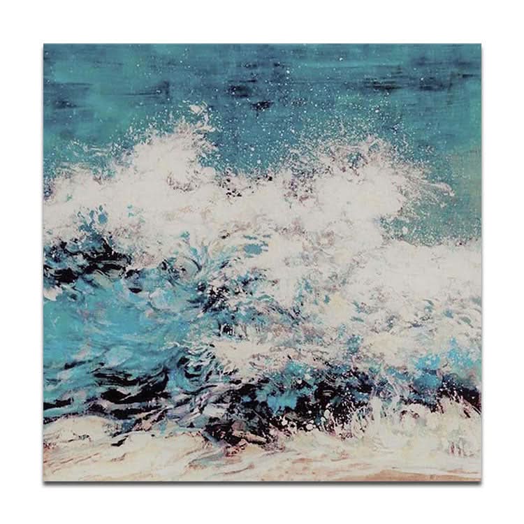 Peinture à l'huile sur toile, art mural, peinture à l'huile abstraite peinte à la main, grande toile, peinture à l'huile originale | Vagues en colère