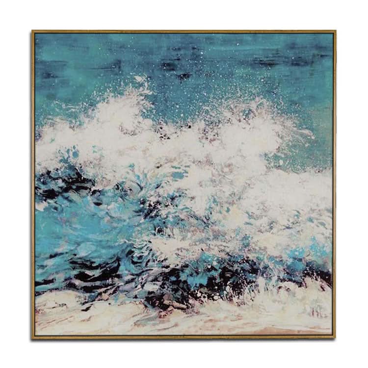 Peinture à l'huile sur toile, art mural, peinture à l'huile abstraite peinte à la main, grande toile, peinture à l'huile originale | Vagues en colère