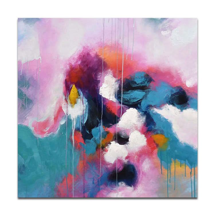 Peinture acrylique abstraite extra large faite à la main pour chambre à coucher | Défier le destin