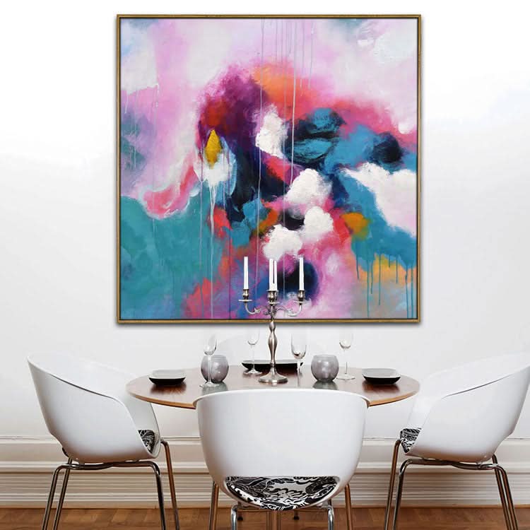 Peinture acrylique abstraite extra large faite à la main pour chambre à coucher | Défier le destin