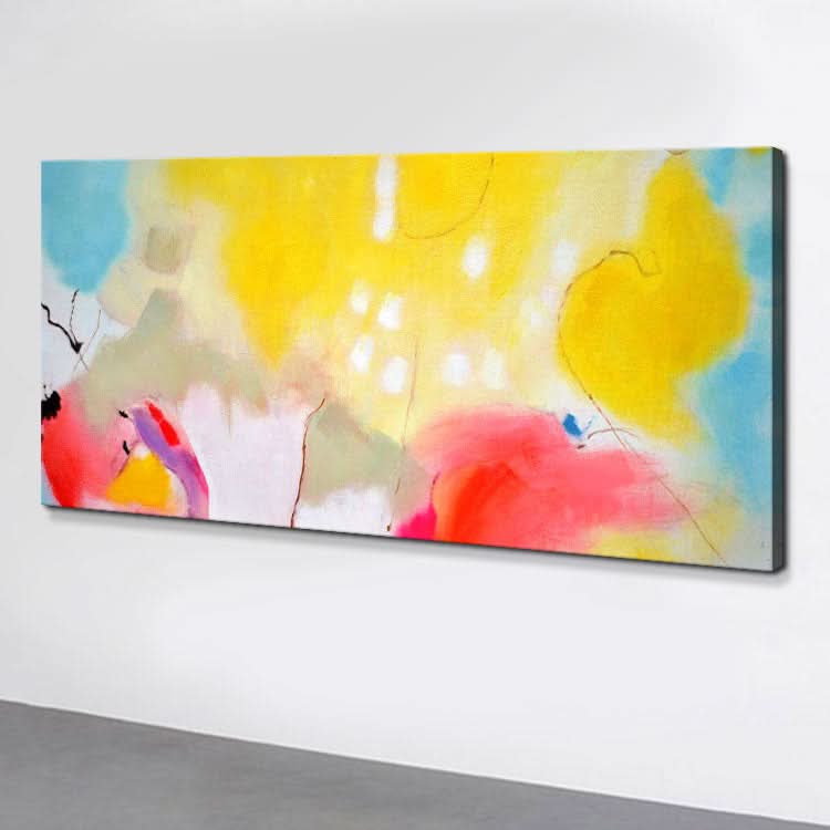 Large Painting Canvas Original Art Painting Handmade Abstract Oil Painting Living Room Orange Red Wall Art Painting | Simple Art