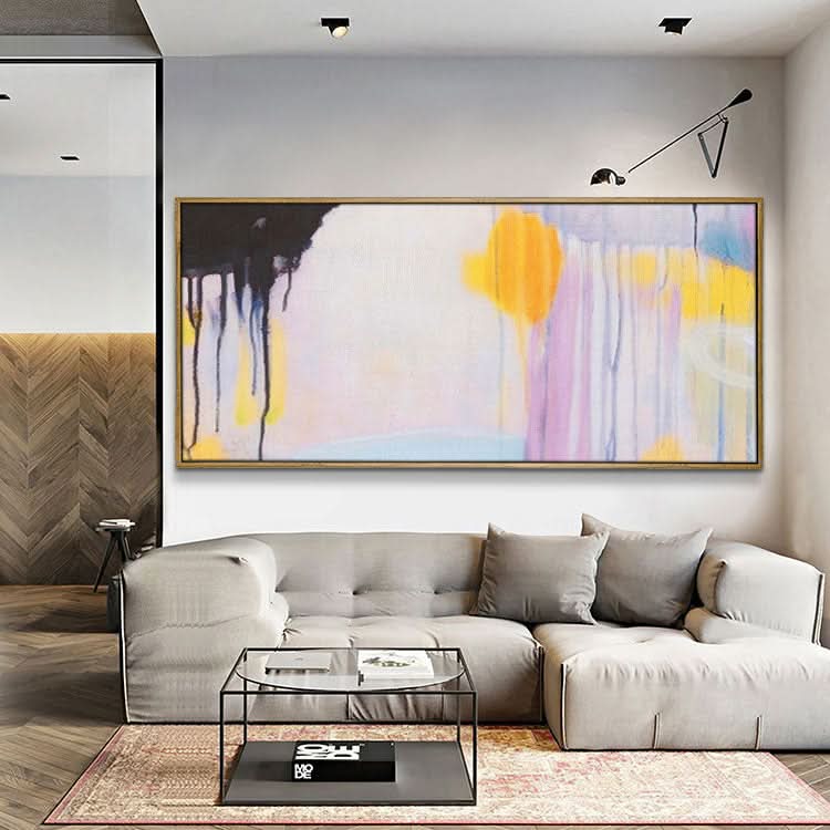 Grand tableau abstrait Toile art abstrait Peinture à l'huile abstraite | Fluide