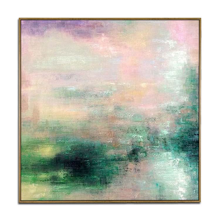 Grandes toiles abstraites originales Peintures beiges Peintures acryliques contemporaines sur toile | Abysse séduisant