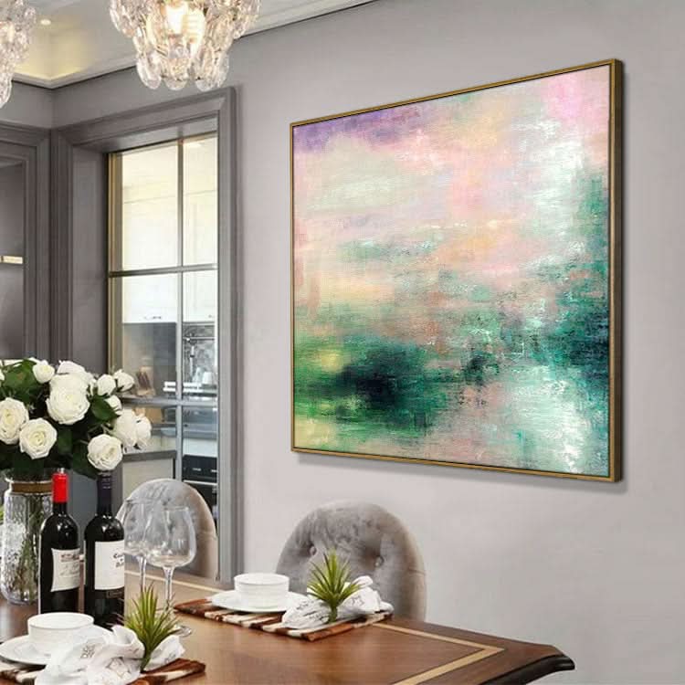 Grandes toiles abstraites originales Peintures beiges Peintures acryliques contemporaines sur toile | Abysse séduisant