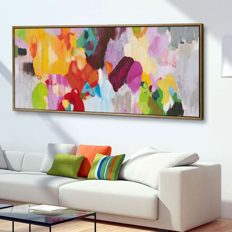 Art fait à la main, Peinture à l'huile sur toile à la main, Peinture d'art abstrait sur toile, Décoration murale pour la maison