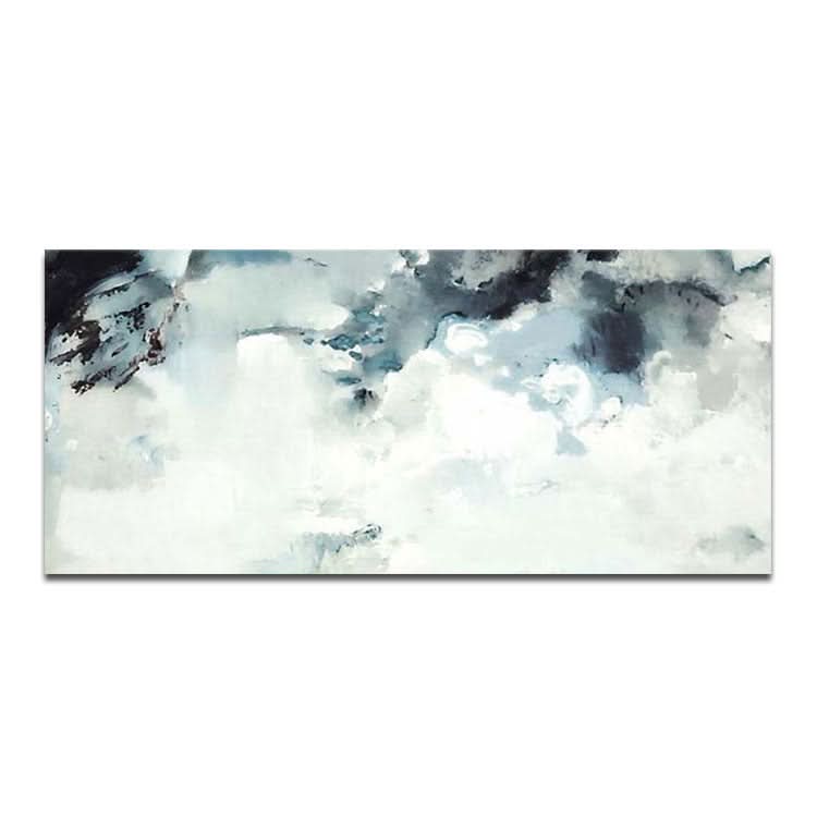 Peinture à la main Peinture d'art originale Grande toile Art Peinture acrylique moderne Peinture en noir et blanc | Nuages