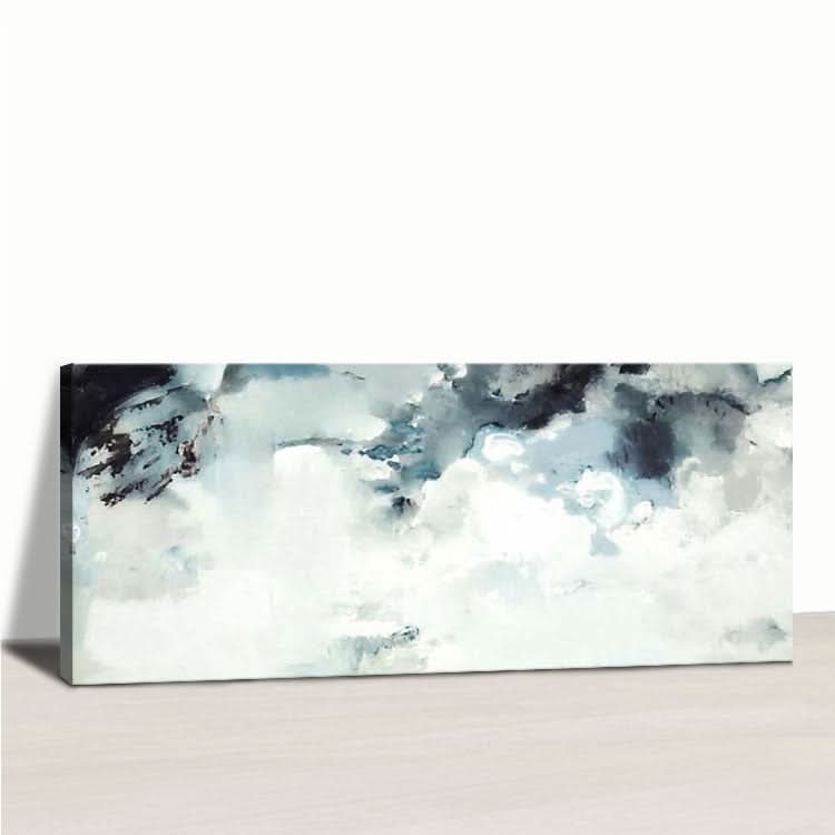 Peinture à la main Peinture d'art originale Grande toile Art Peinture acrylique moderne Peinture en noir et blanc | Nuages
