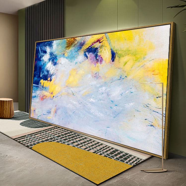 Peinture originale d'art, art mural pour salon, art abstrait sur toile original, grand art abstrait