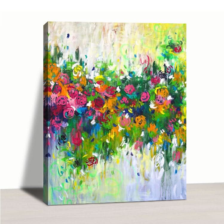 The Most Beautiful Moment Of Life - Handmade Floral Wall Painting Abstract Wall Art