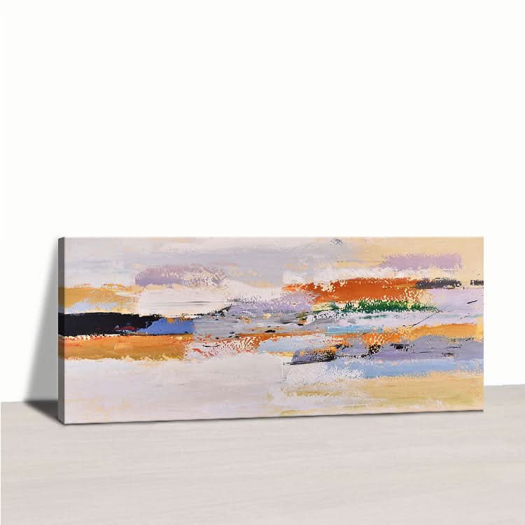 Handmade Canvas Painting Original Art Painting Oversized Painting Office Decor  Modern Art Paintings | Flow into the sea