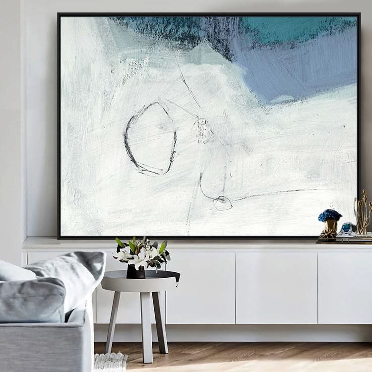 Abstract Canvas Wall Art, Modern Textured Painting,Oil painting | Frozen