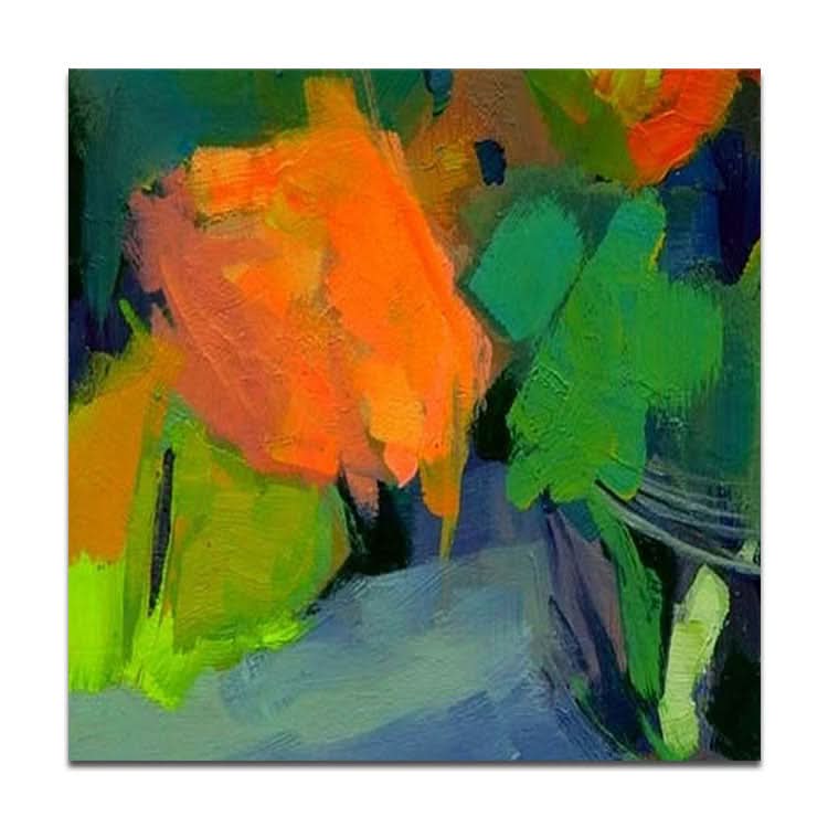 Peinture à l'huile sur toile moderne pour décoration murale, peinture à l'huile à la main, art original, grande peinture à l'huile sur toile | Chouette endormie