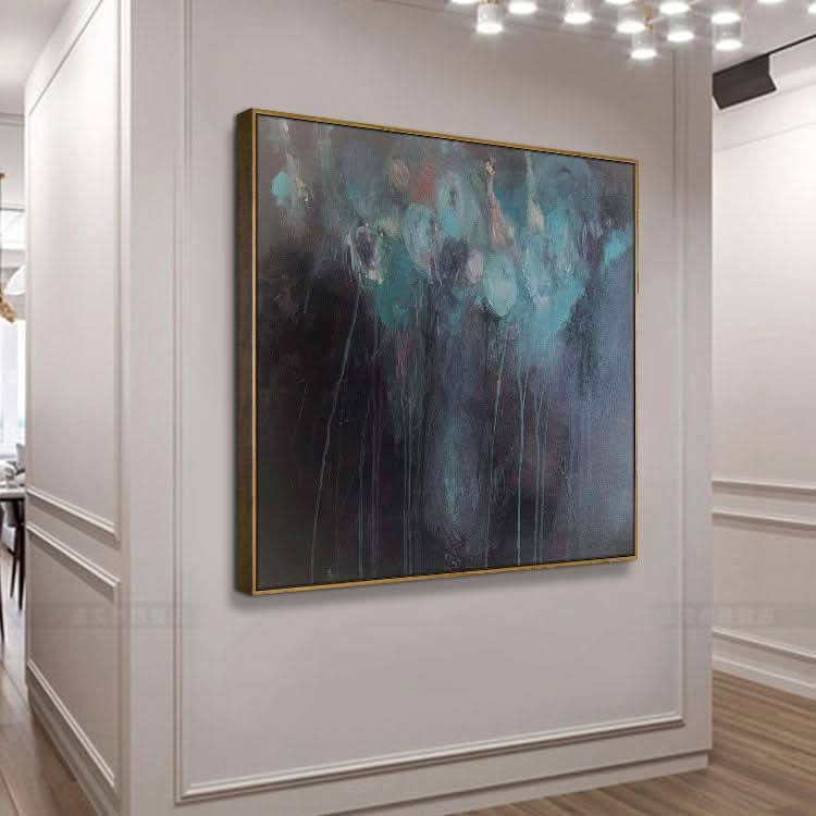 Handmade Canvas Painting Original Oil Painting Large Canvas Art Bedroom Oil Painting Modern | The storm night