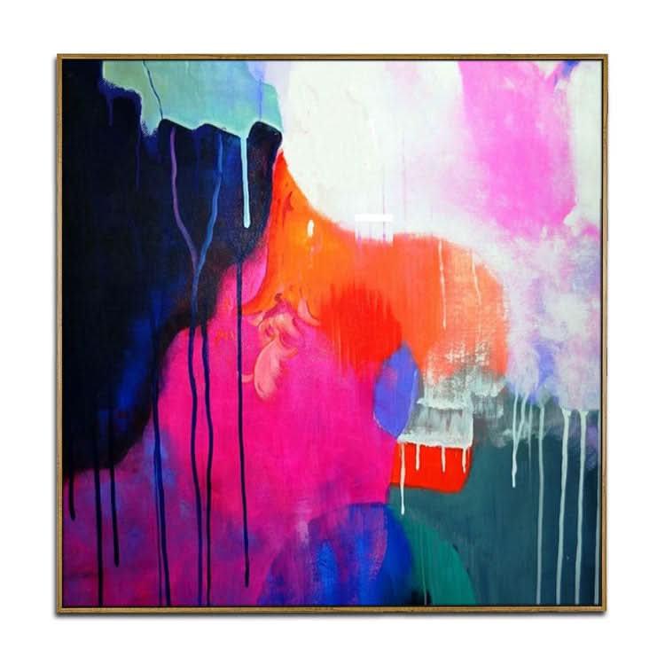 Peinture à l'huile originale sur toile de grande taille, peinture abstraite, art mural | Se fondre et changer