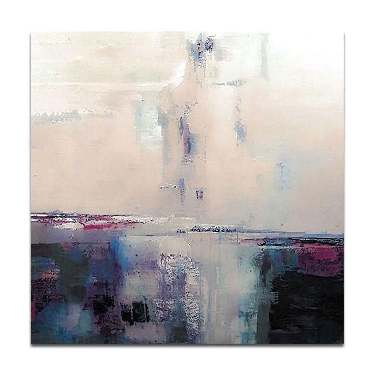Grand tableau abstrait de paysage surdimensionné Peinture abstraite colorée | Tempêtes de poussière