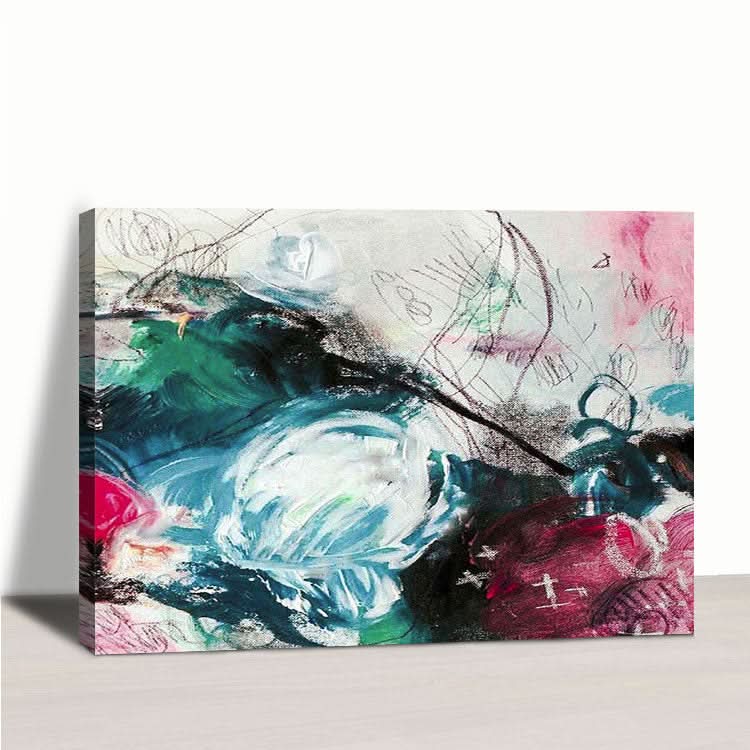 Toile extra large Art abstrait coloré Peinture acrylique Art sur toile Art contemporain Art mural de salon | JOLT