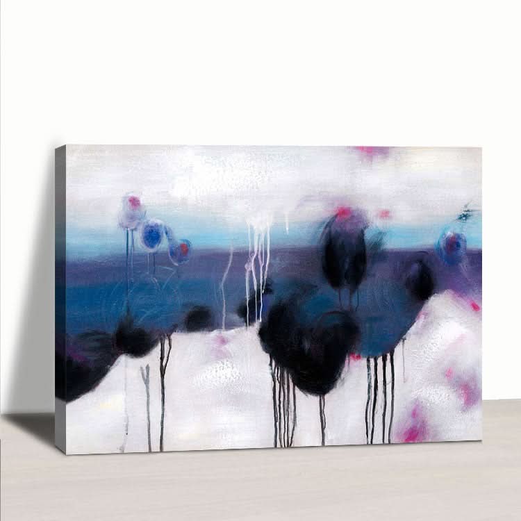 Peinture à l'huile faite à la main, peinture d'art abstrait sur toile, art moderne abstrait