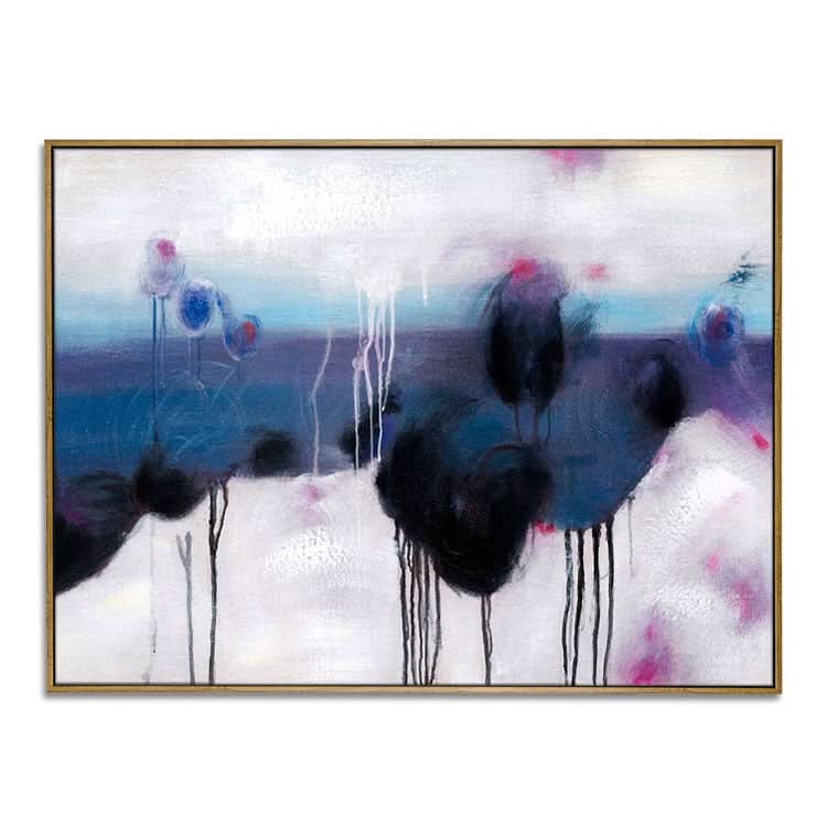 Peinture à l'huile faite à la main, peinture d'art abstrait sur toile, art moderne abstrait