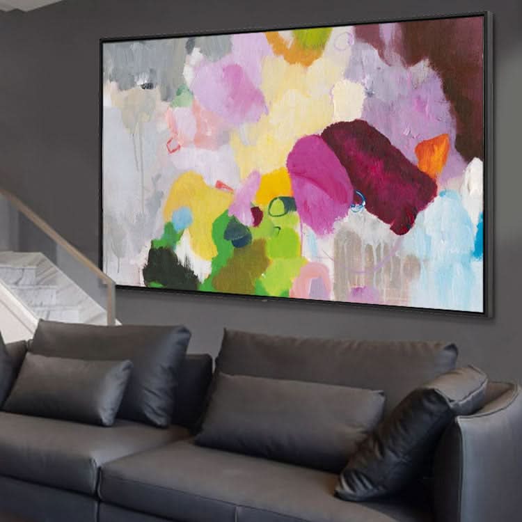 Peinture abstraite moderne, Peinture décorative abstraite, Peinture à l'huile abstraite faite à la main