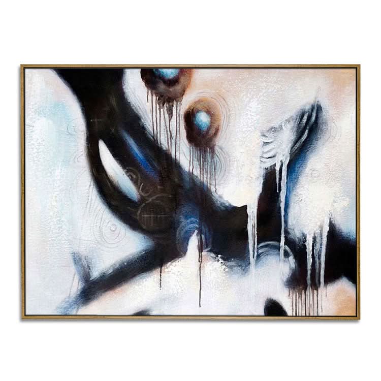 Art mural sur toile moderne, abstrait, texturé, peinture texturée moderne