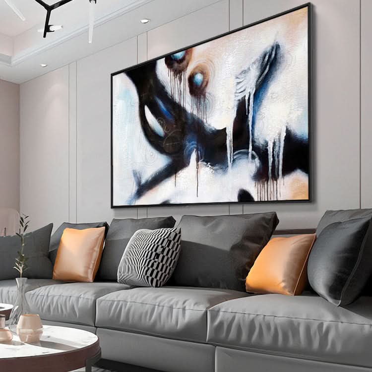 Art mural sur toile moderne, abstrait, texturé, peinture texturée moderne