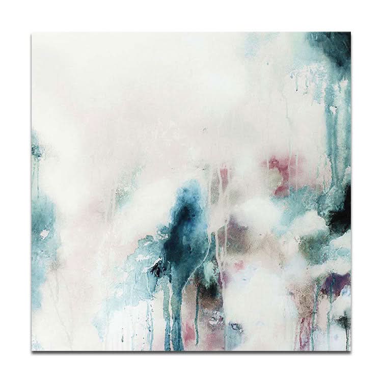 Grande peinture abstraite acrylique Peinture beige Peinture sur feuille Peinture d'art originale | Mérou dans les nuages