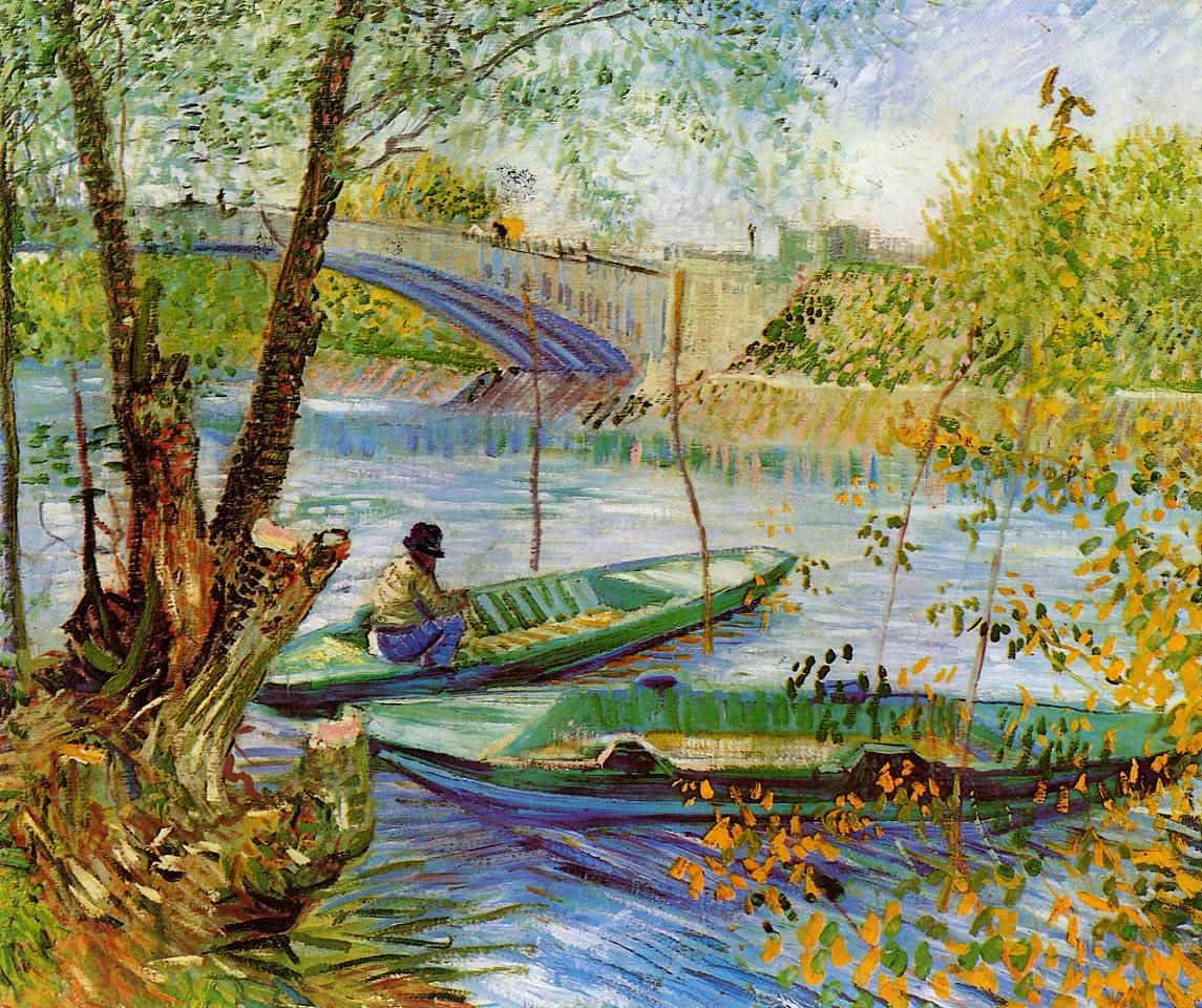 Fishing in the Spring Pont de Clichy