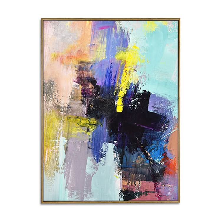 Brave the Wind and The Waves - Hand Painted Abstract Canvas Painting Contemporary Wall Art