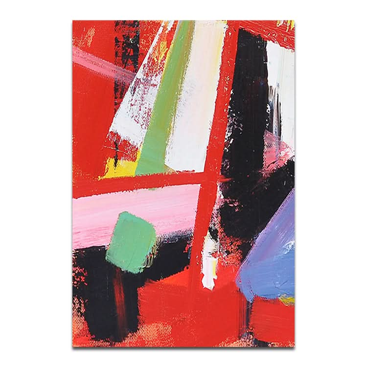 Regardez en arrière avec nostalgie - Peinture acrylique à la main Art mural abstrait sur toile Peinture à l'huile en couleur