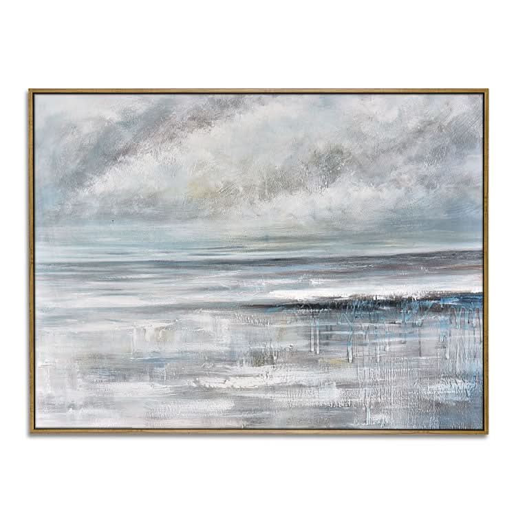 Confusion du temps et de l'espace - Peinture acrylique sur toile moderne faite à la main